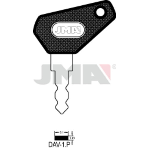 Chei Otel Plastic Negru DAV-1.P